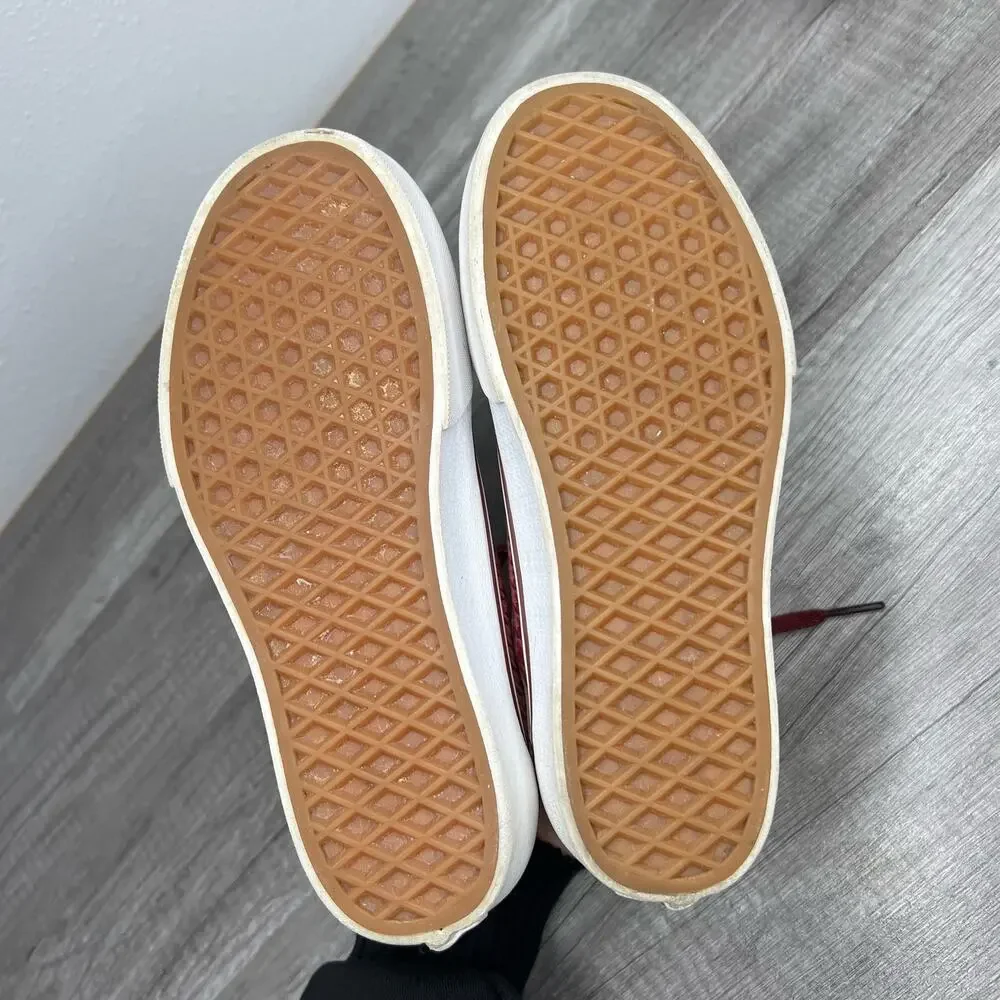 Vans Ward Platform Sneaker Marron Houndstooth Women's 6.5